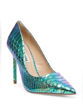 Steve Madden Iridescent Vala Mermaid Pointed-Toe Stiletto Pump